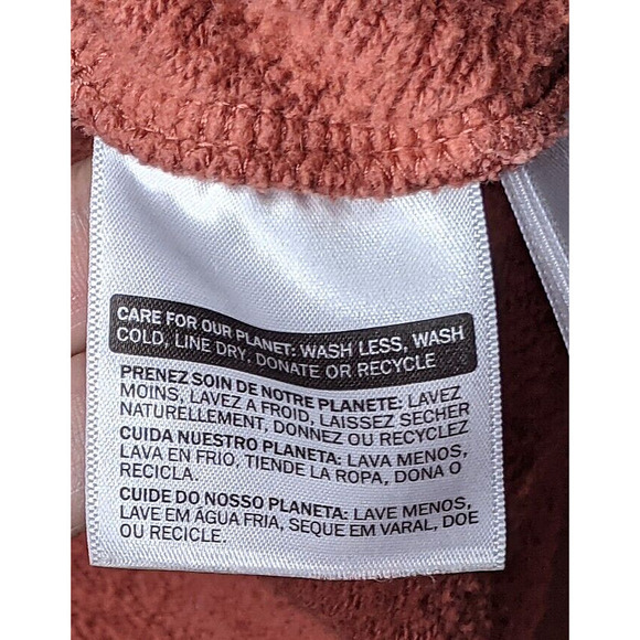 Vintage Levis LARGE Hoodie Unisex Rust Kangaroo Pocket No Drawstring RARE Design - Picture 5 of 6